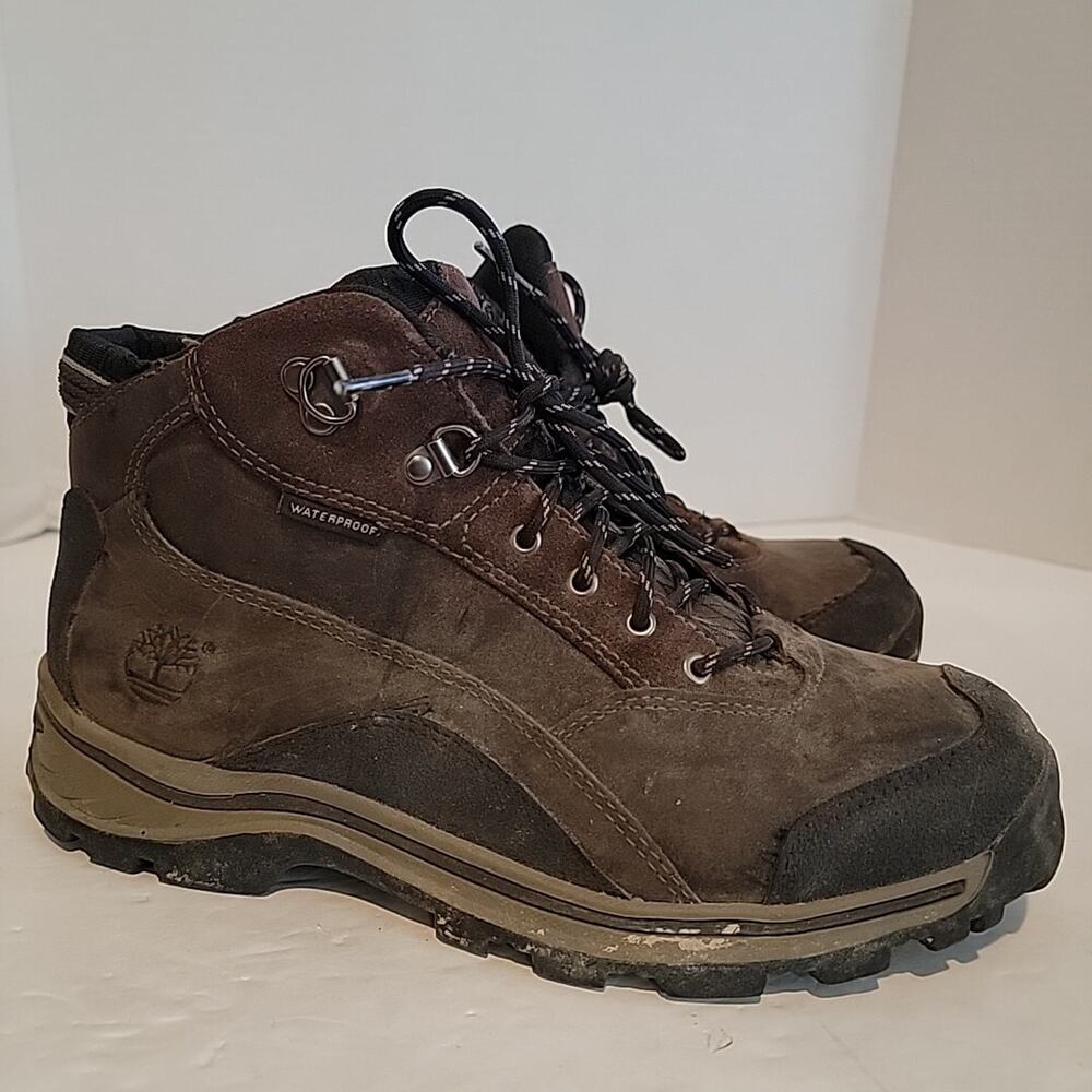 Timberland Boy’s Patuckaway Waterproof Hiking Trail Ankle Boots #66932 SZ 7